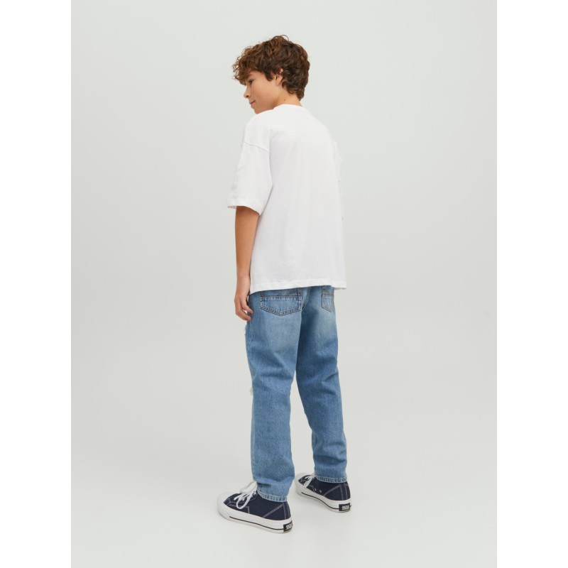 JACK & JONES Joroli Skater Tee Kortærmet Crew Neck Vol Junior - Hvid