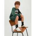 JACK & JONES Joroli Skater Block Sweat Crew Ln Junior - Trekking Green