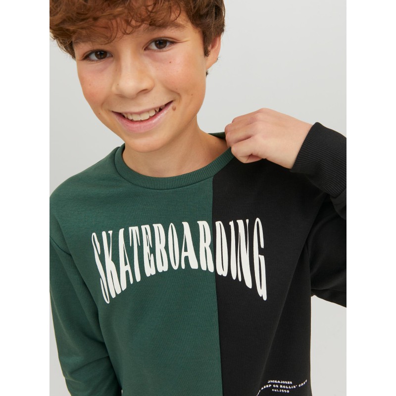 JACK & JONES Junior Skater Sweatshirt - Trekking Green