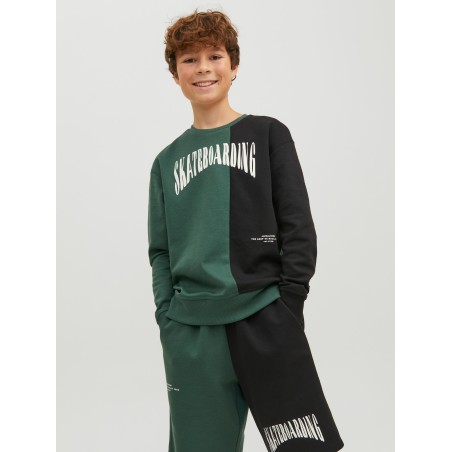 JACK & JONES Junior Skater Sweatshirt - Trekking Green