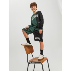 JACK & JONES Junior Skater Sweat Shorts - Trekking Green
