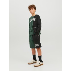 JACK & JONES Junior Skater Sweat Shorts - Trekking Green