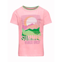 KIDS ONLY Julie Fit S/S Summer Top Jrs - Tickled Pink