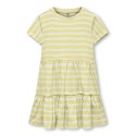 KIDS ONLY May S/S O-Neck Peplum Kjole Box Jrs - Lemon Meringue