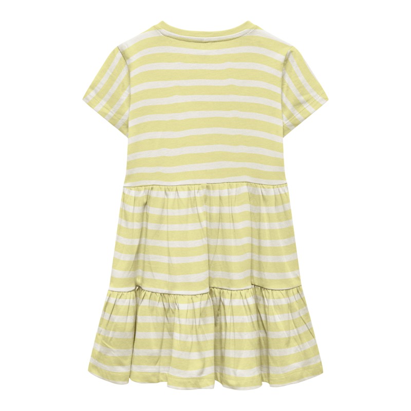 KIDS ONLY May S/S O-Neck Peplum Kjole Box Jrs - Lemon Meringue
