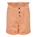 KIDS ONLY Cuba Paperbag Color Korts Pnt - Orange Chiffon