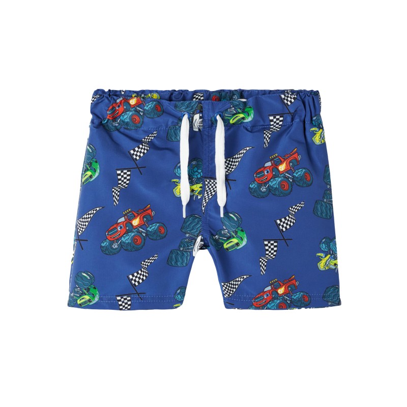 NAME IT Kids Matise Blaze Lange Badeshorts - Surf The Web