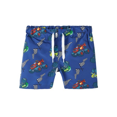 NAME IT Kids Matise Blaze Lange Badeshorts - Surf The Web