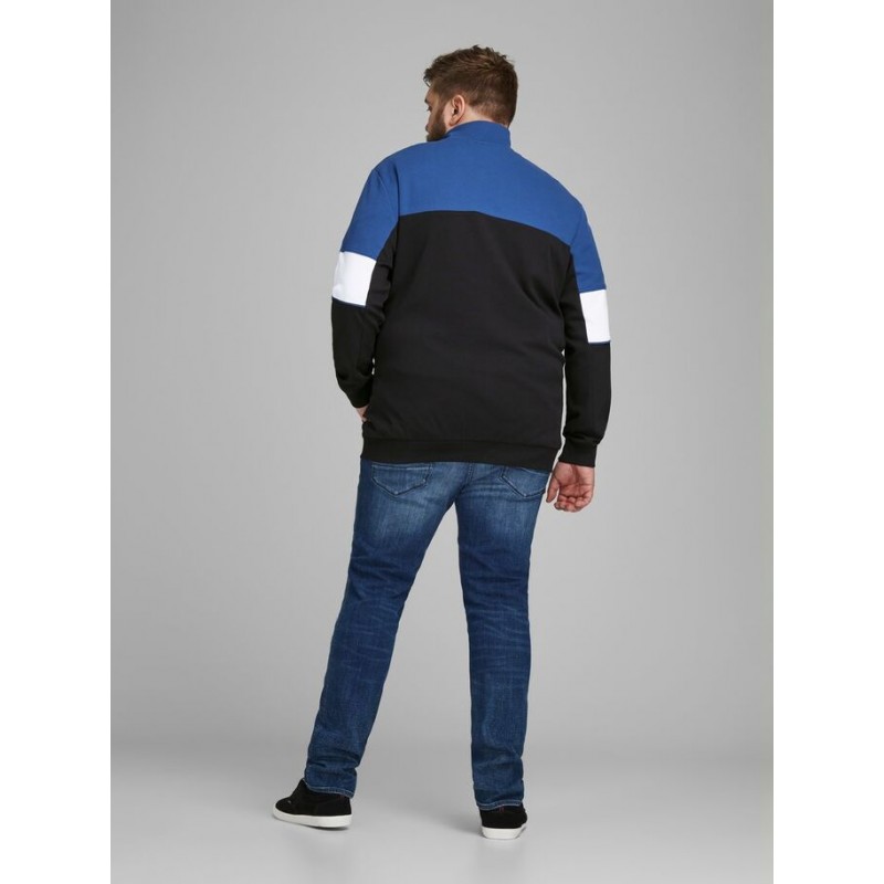 JACK & JONES PLUS SPRINT SWEAT  ZIP CARDIGAN - Sort