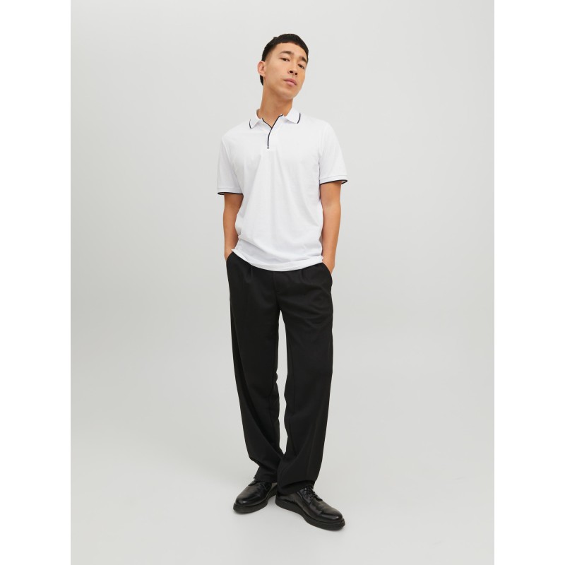 JACK & JONES Blaporter Kortærmet Polo - Hvid