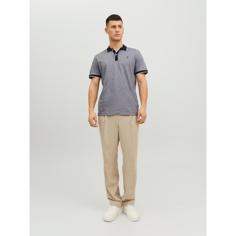 JACK & JONES Blaporter Kortærmet Polo - Perfect Navy
