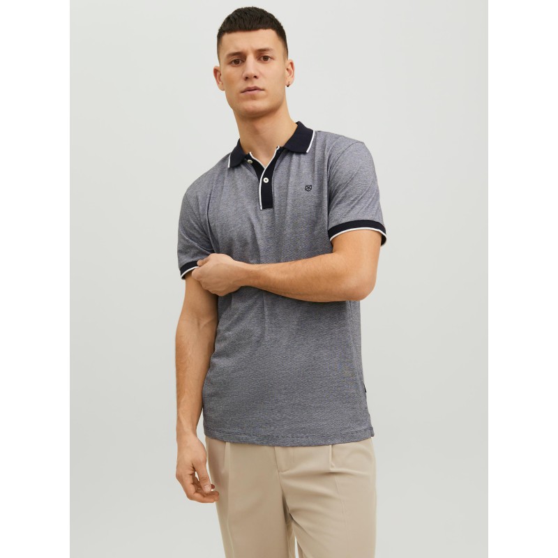 JACK & JONES Blaporter Kortærmet Polo - Perfect Navy