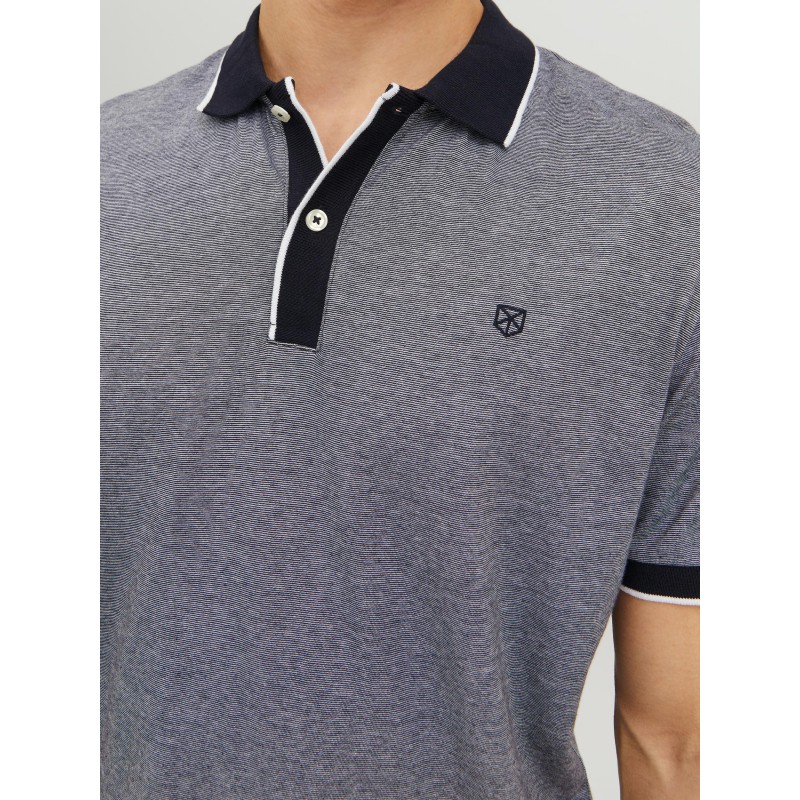 JACK & JONES Blaporter Kortærmet Polo - Perfect Navy