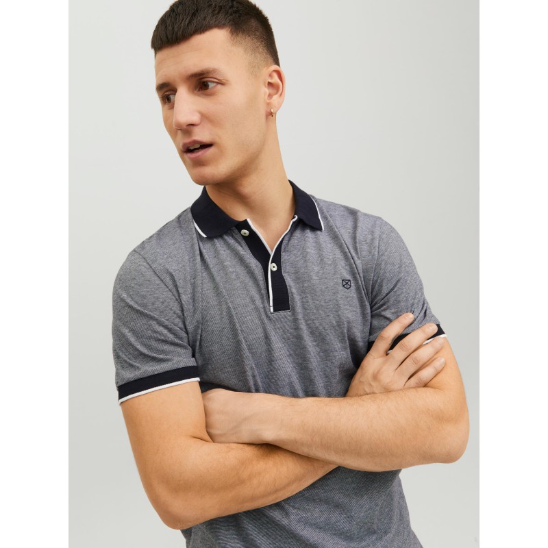 JACK & JONES Blaporter Kortærmet Polo - Perfect Navy