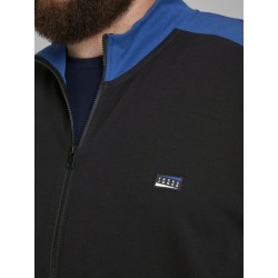 JACK & JONES PLUS SPRINT SWEAT  ZIP CARDIGAN - Sort