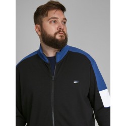 JACK & JONES PLUS SPRINT SWEAT  ZIP CARDIGAN - Sort