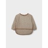 NAME IT Baby Denve Langærmet Hagesmæk/Forklæde - Pure Cashmere