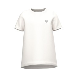 NAME IT Kids Violine T-shirt - White Alyssum