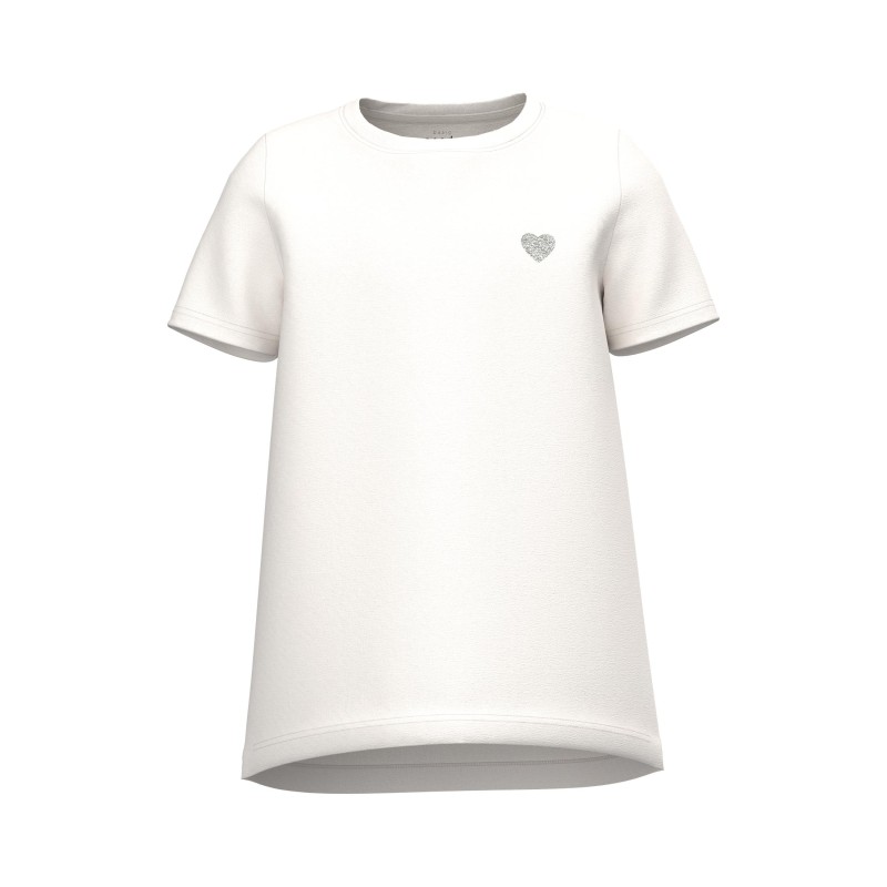 NAME IT Kids Violine T-shirt - White Alyssum