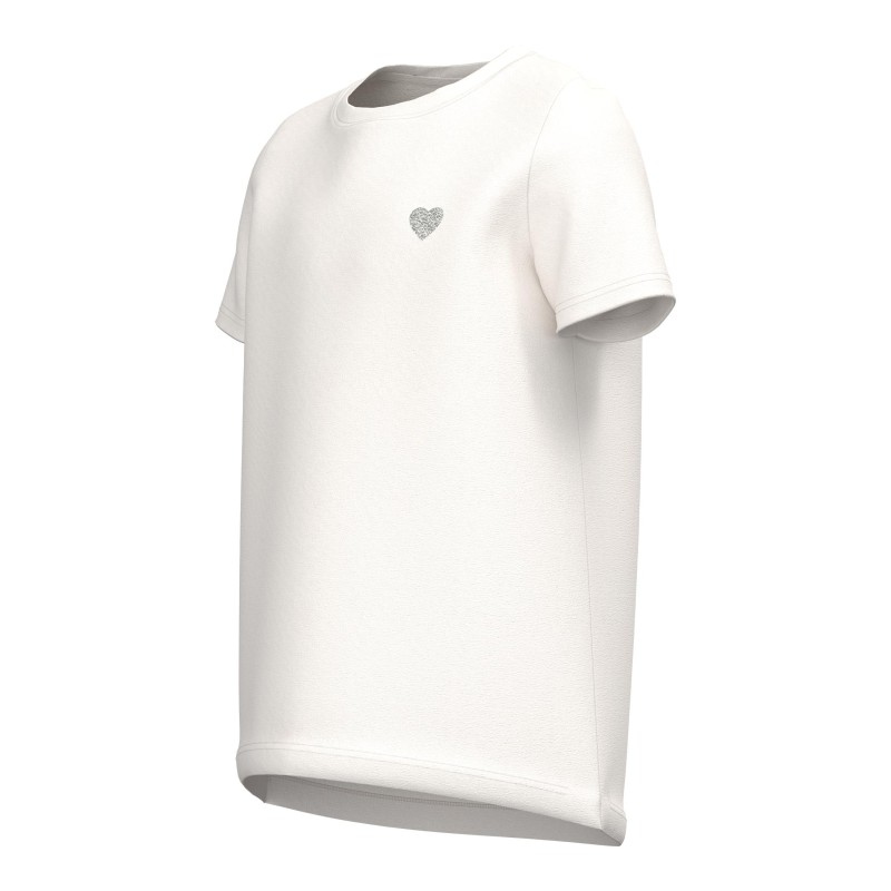 NAME IT Kids Violine T-shirt - White Alyssum