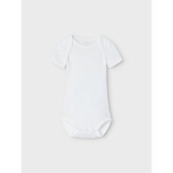 NAME IT Body 3P Kortærmet Solid White 3 - Bright Hvid