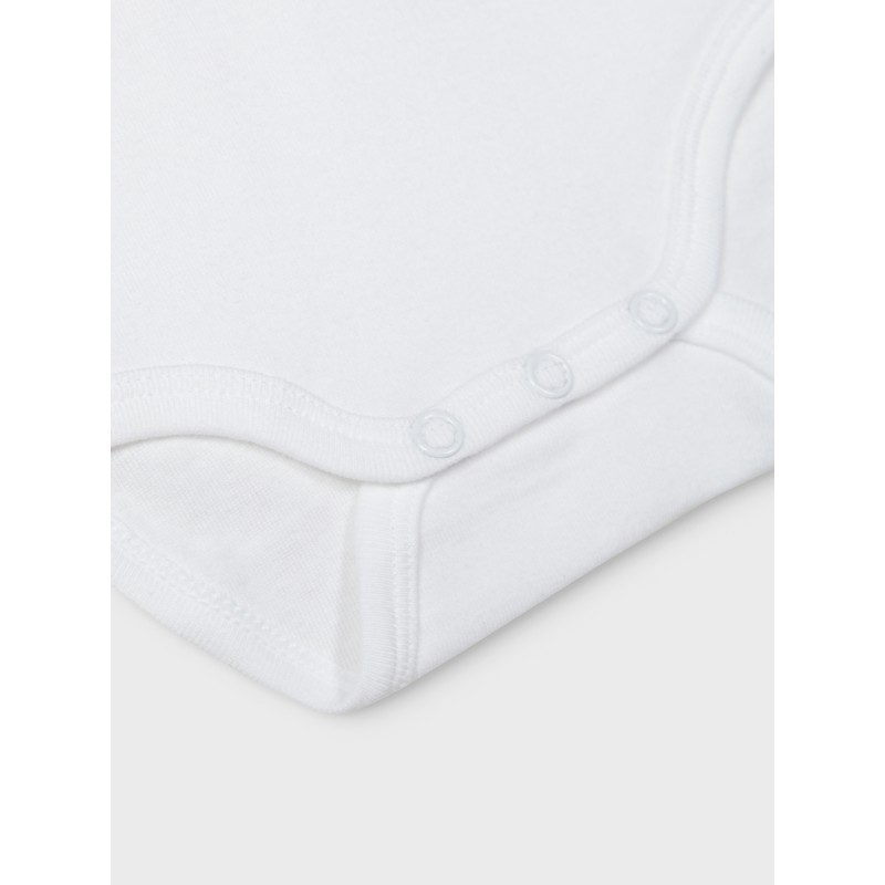 NAME IT Body 3P Kortærmet Solid White 3 - Bright Hvid