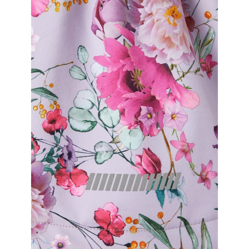 NAME IT Mini Alfa Lang Floral Jakke - Sand Verbena