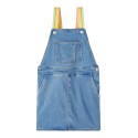 NAME IT Mini Denim Bibskirt - Medium Blue Denim