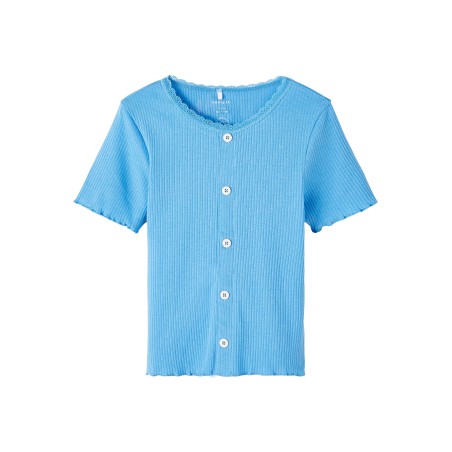 NAME IT Kids Frikki T-shirt Med Knapper - All Aboard