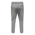 ONLY & SONS Onslinus Bukser Crop 2454 - Medium Grey Melange