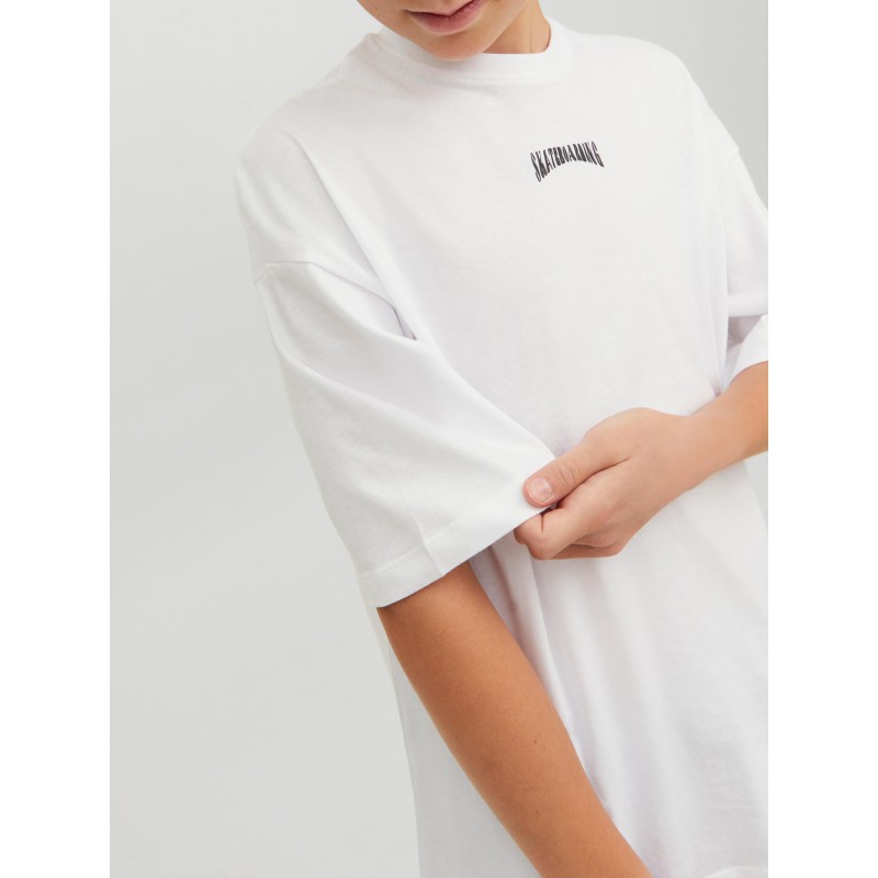 JACK & JONES JR OLi Skater Volume T-shirt - Hvid