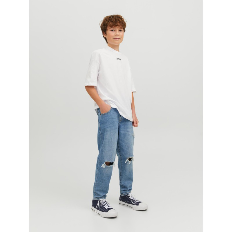 JACK & JONES JR OLi Skater Volume T-shirt - Hvid