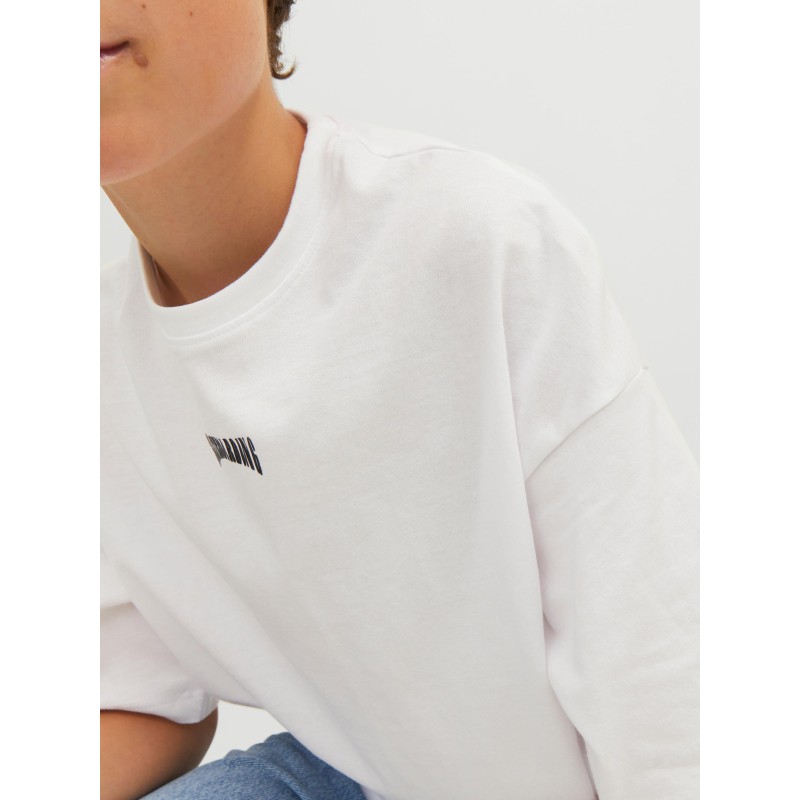 JACK & JONES JR OLi Skater Volume T-shirt - Hvid