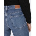ONLY Madison Blush Højtaljede Brede Denim Cro372 - Medium Blue Denim