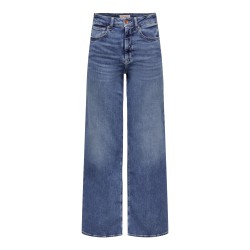 ONLY Madison Blush Højtaljede Wide Denim - Medium Blue Denim
