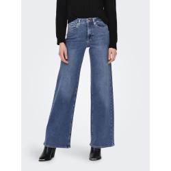 ONLY Madison Blush Højtaljede Wide Denim - Medium Blue Denim