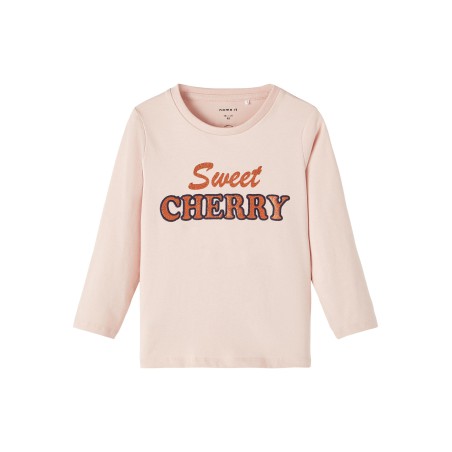 NAME IT Mini Dinna Langærmet Top - Créme De Pêche