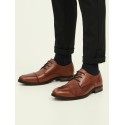 JACK & JONES Raymond Læder Sko - Cognac