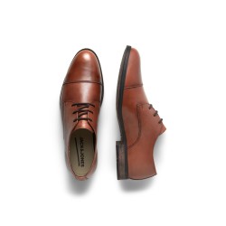 JACK & JONES Raymond Læder Sko - Cognac
