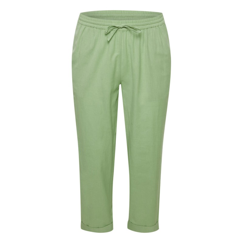 FRANSA Plus Maddie Hør Bukser - Forest Shade