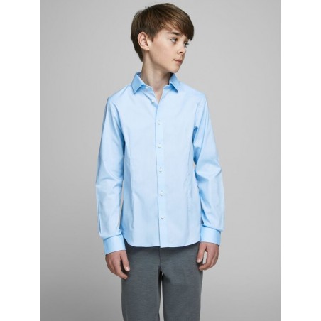 JACK & JONES Junior Slim Fit Skjorte Med Stretch -  Cashmere Blue
