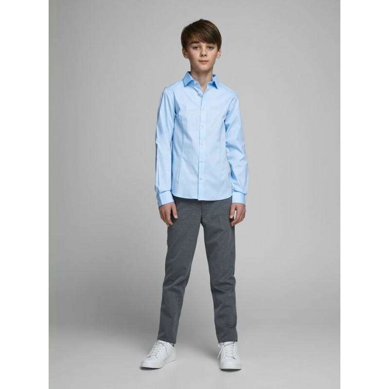 JACK & JONES Junior Slim Fit Skjorte Med Stretch -  Cashmere Blue