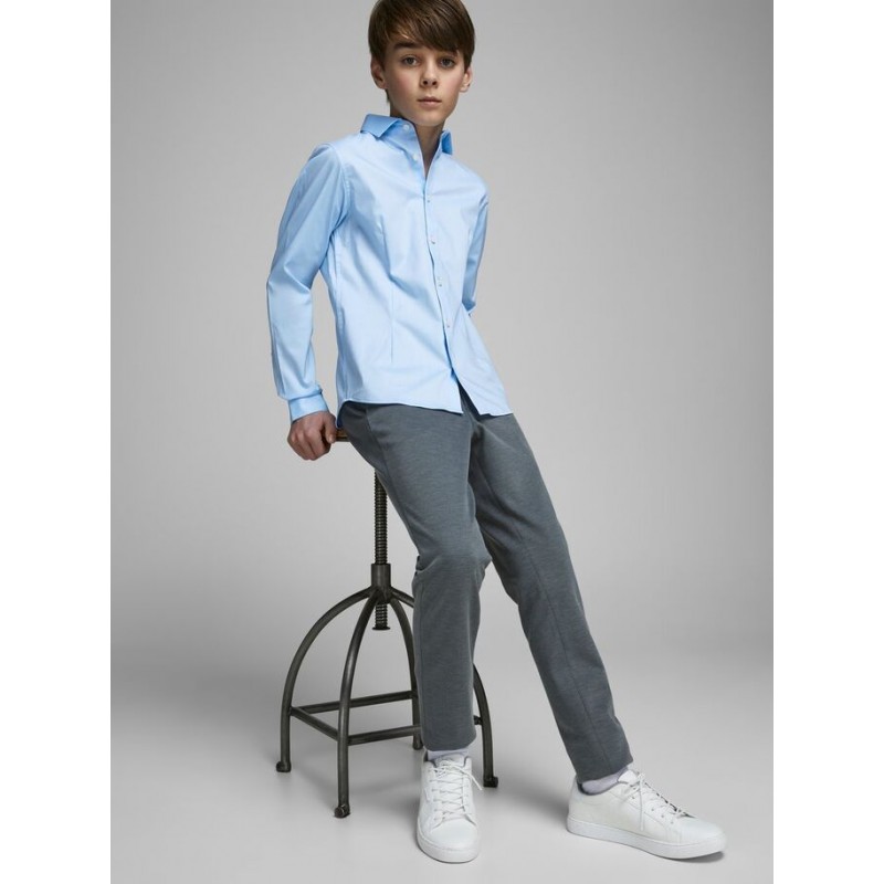 JACK & JONES Junior Slim Fit Skjorte Med Stretch -  Cashmere Blue