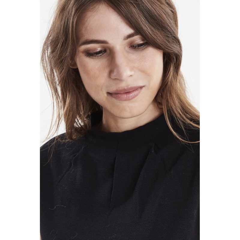 FRANSA Skater Kortærmet Bluse - Sort