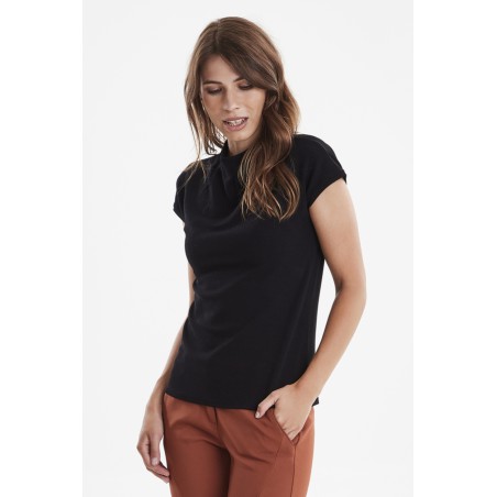 FRANSA Skater Kortærmet Bluse - Sort