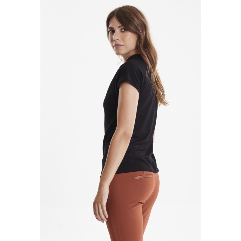 FRANSA Skater Kortærmet Bluse - Sort