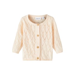 NAME IT Baby Falille Strik Cardigan - Créme De Pêche