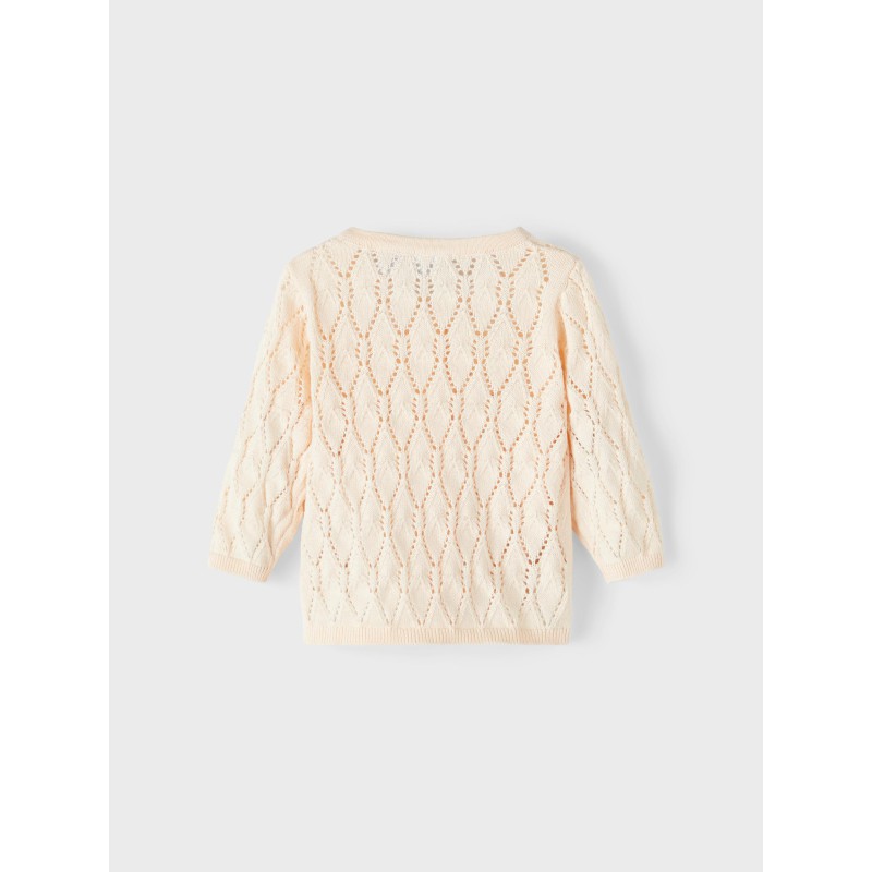 NAME IT Baby Falille Strik Cardigan - Créme De Pêche