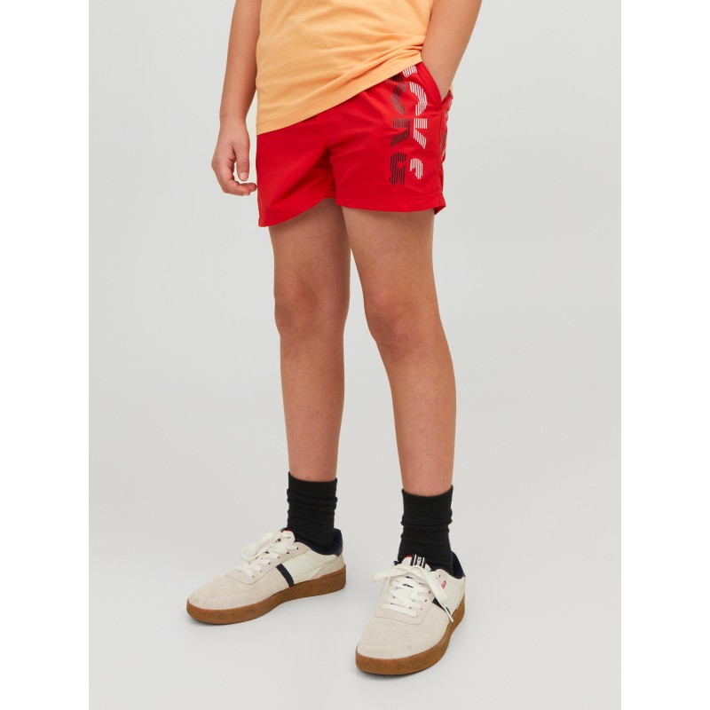 JACK & JONES JR Fiji Badeshorts - Chinese Red