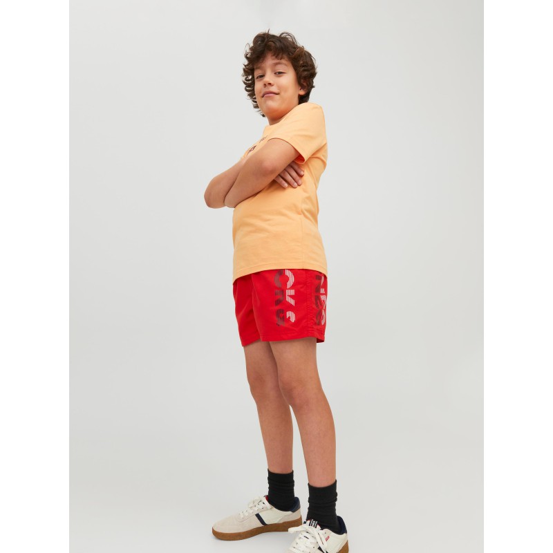 JACK & JONES JR Fiji Badeshorts - Chinese Red